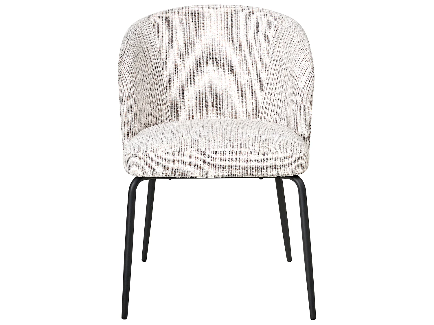 Lot de 2 chaises de salle à manger ZANA Tissu Multicolore
