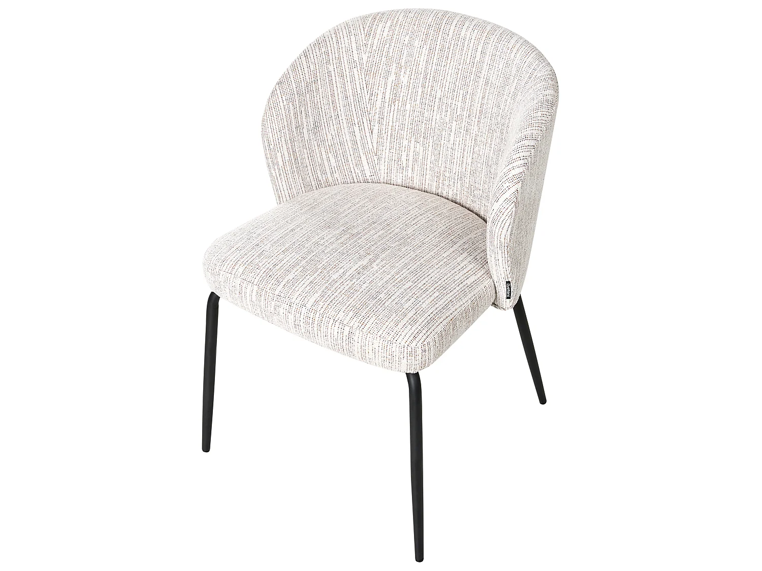 Lot de 2 chaises de salle à manger ZANA Tissu Multicolore