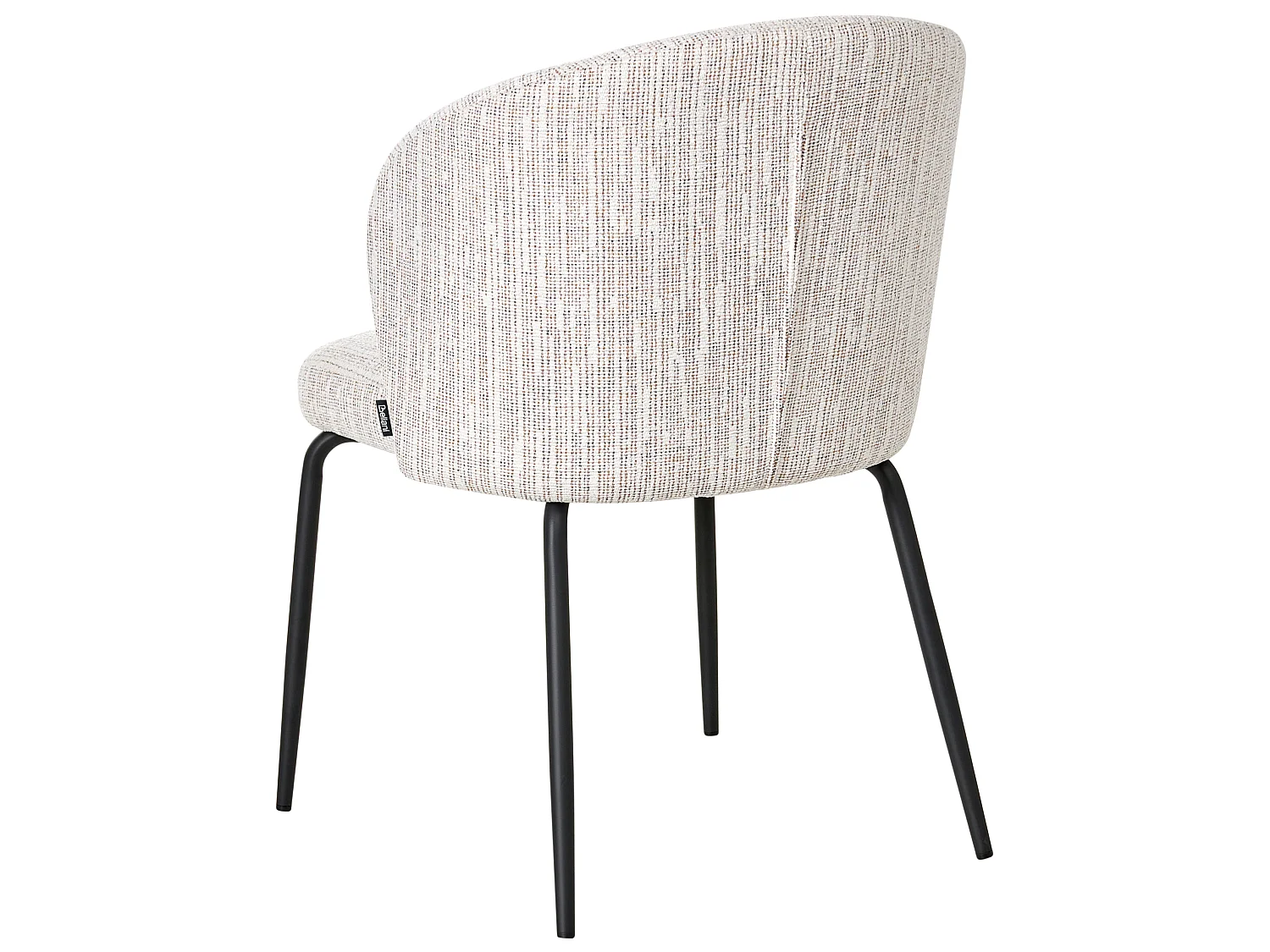 Lot de 2 chaises de salle à manger ZANA Tissu Multicolore