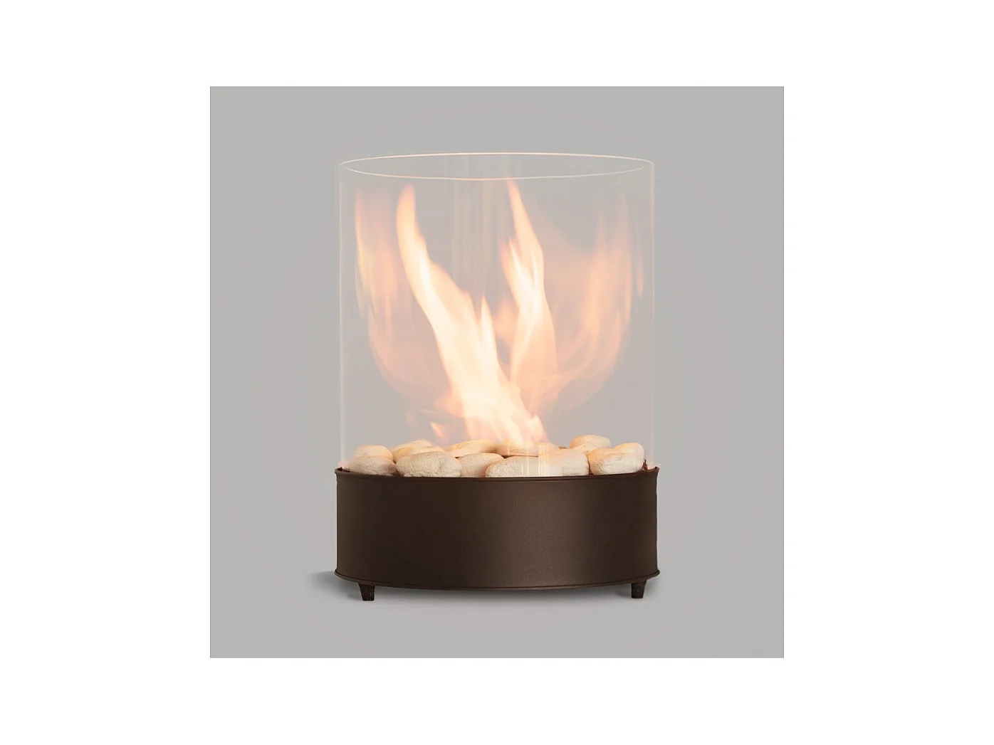 Planika - Cheminée bioéthanol de table Chantico Glassfire Cheminée bioéthanol portable avec technologie Commerce, verre cylindrique