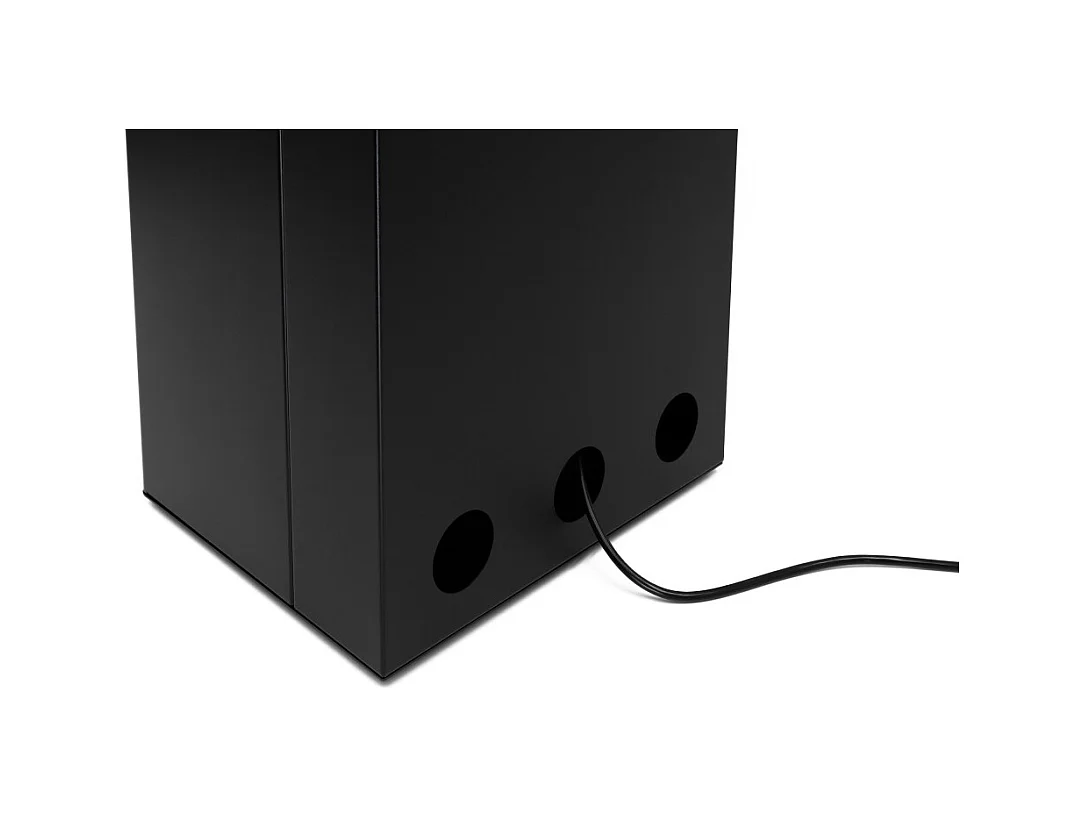 Planika - Cheminée bioéthanol Arcticon BEV sans conduit, télécommande, flammes réelles, design panoramique - Noir