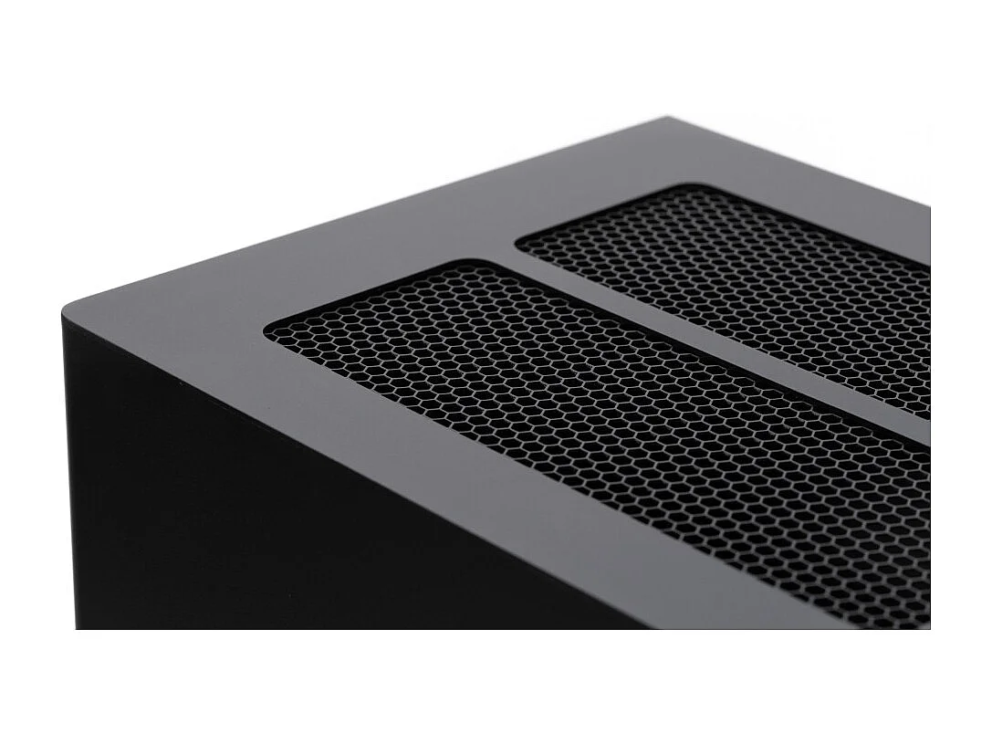 Planika - Cheminée bioéthanol Arcticon BEV sans conduit, télécommande, flammes réelles, design panoramique - Noir