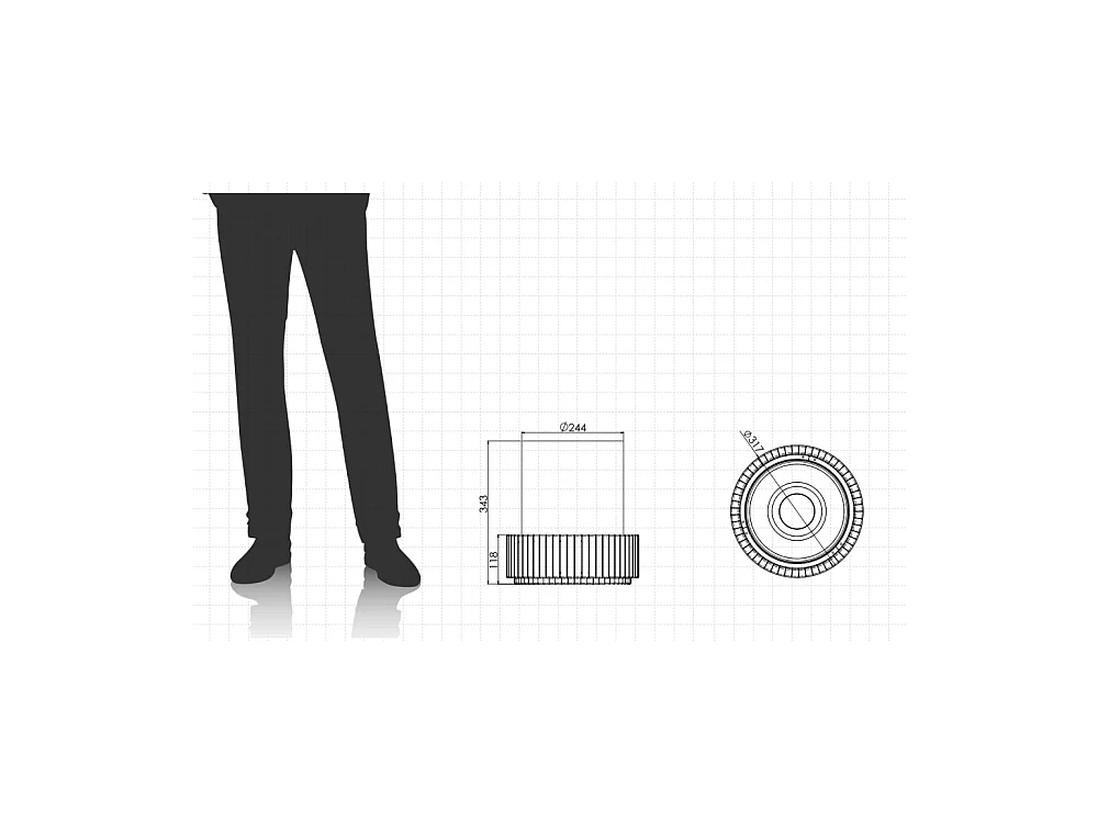 Planika - Cheminée bioéthanol portable de table Lotus avec technologie Commerce, verre cylindrique