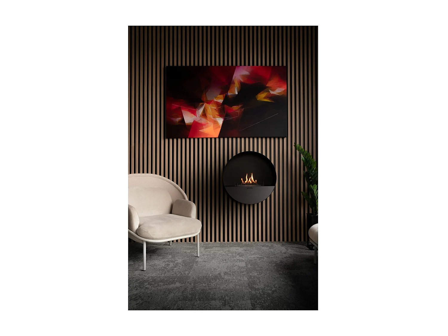 Planika - Camino a Bioetanolo Bubble Wall and Floor BEV Senza Canna Fumaria, Controllo Remoto, Acciaio, Parete e pavimento