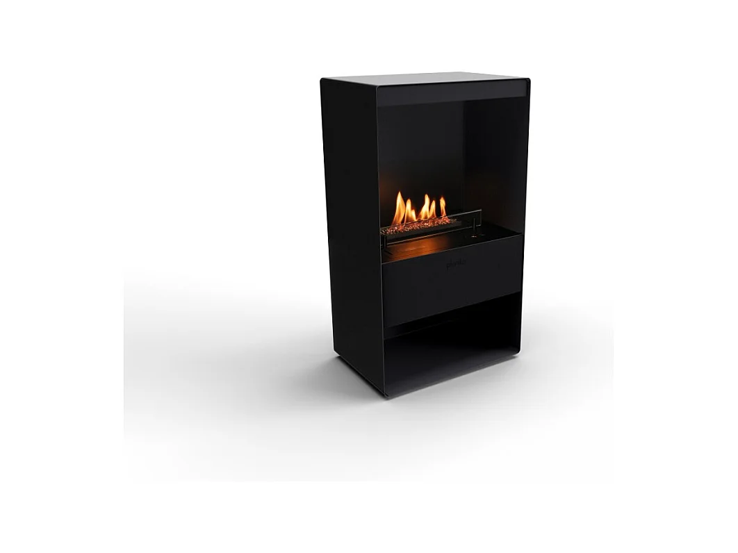 Planika - Senso Stove BEV Cheminée bioéthanol sans conduit, télécommande, acier, poêle bioéthanol