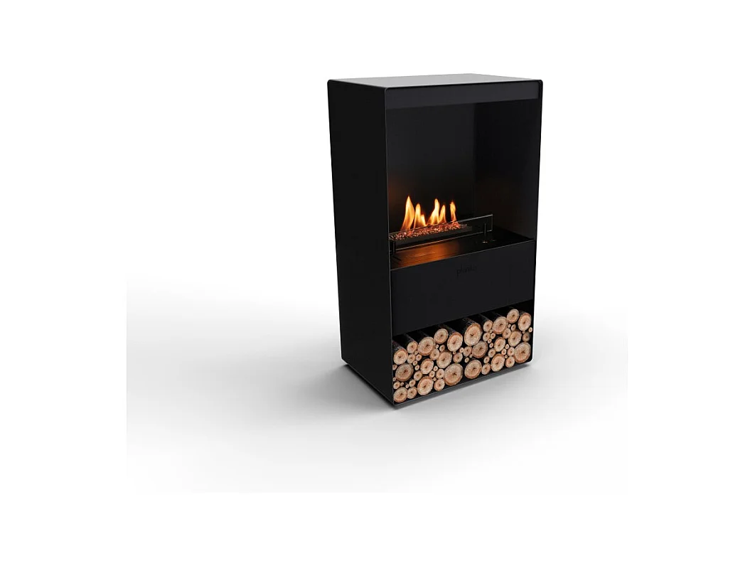 Planika - Senso Stove BEV Cheminée bioéthanol sans conduit, télécommande, acier, poêle bioéthanol
