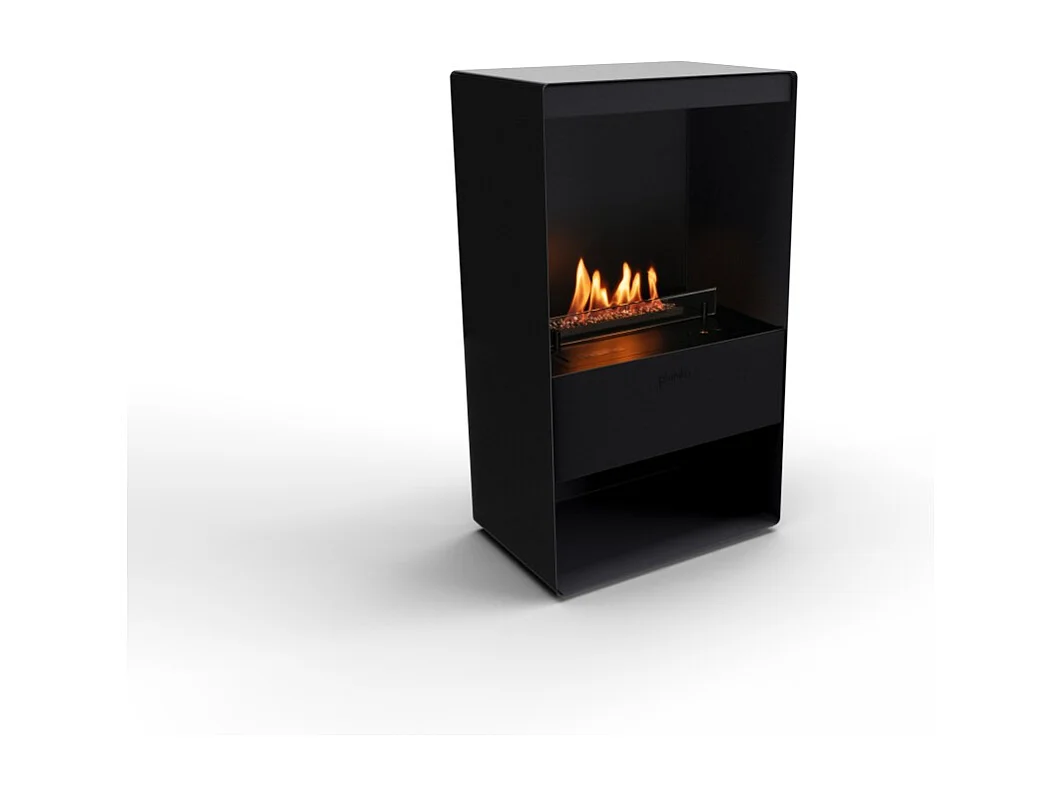 Planika - Senso Stove BEV Cheminée bioéthanol sans conduit, télécommande, acier, poêle bioéthanol