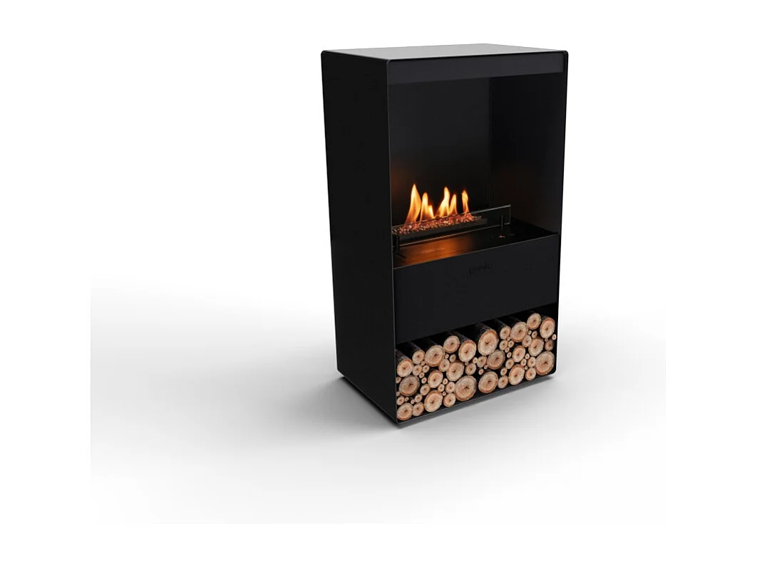 Planika - Senso Stove BEV Cheminée bioéthanol sans conduit, télécommande, acier, poêle bioéthanol