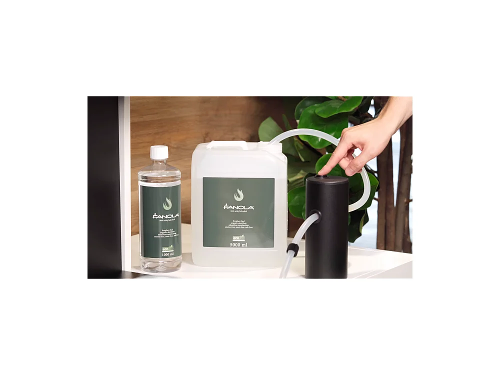 Planika - Brûleur bioéthanol sans conduit Senso Burner BEV, télécommande, flamme réelle, acier