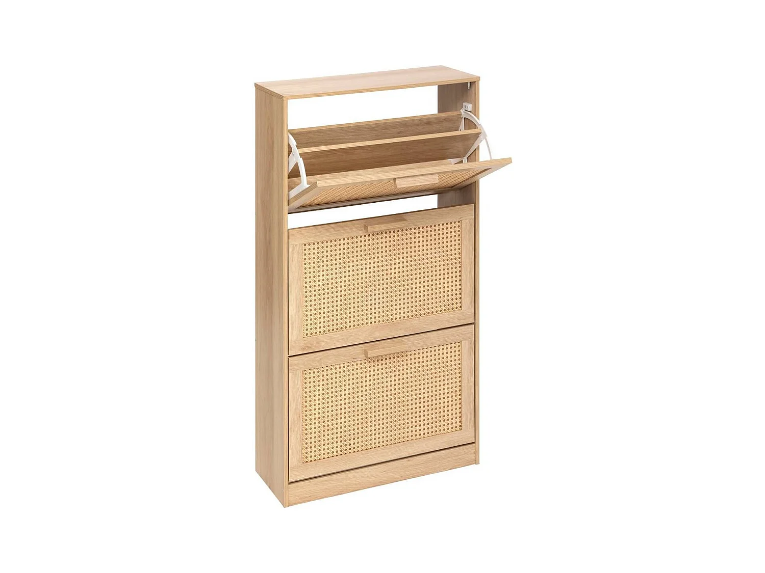 Meuble colonne à chaussures 3 tiroirs 18 paires - Longueur 60 x Profondeur 24 x Hauteur 113 cm