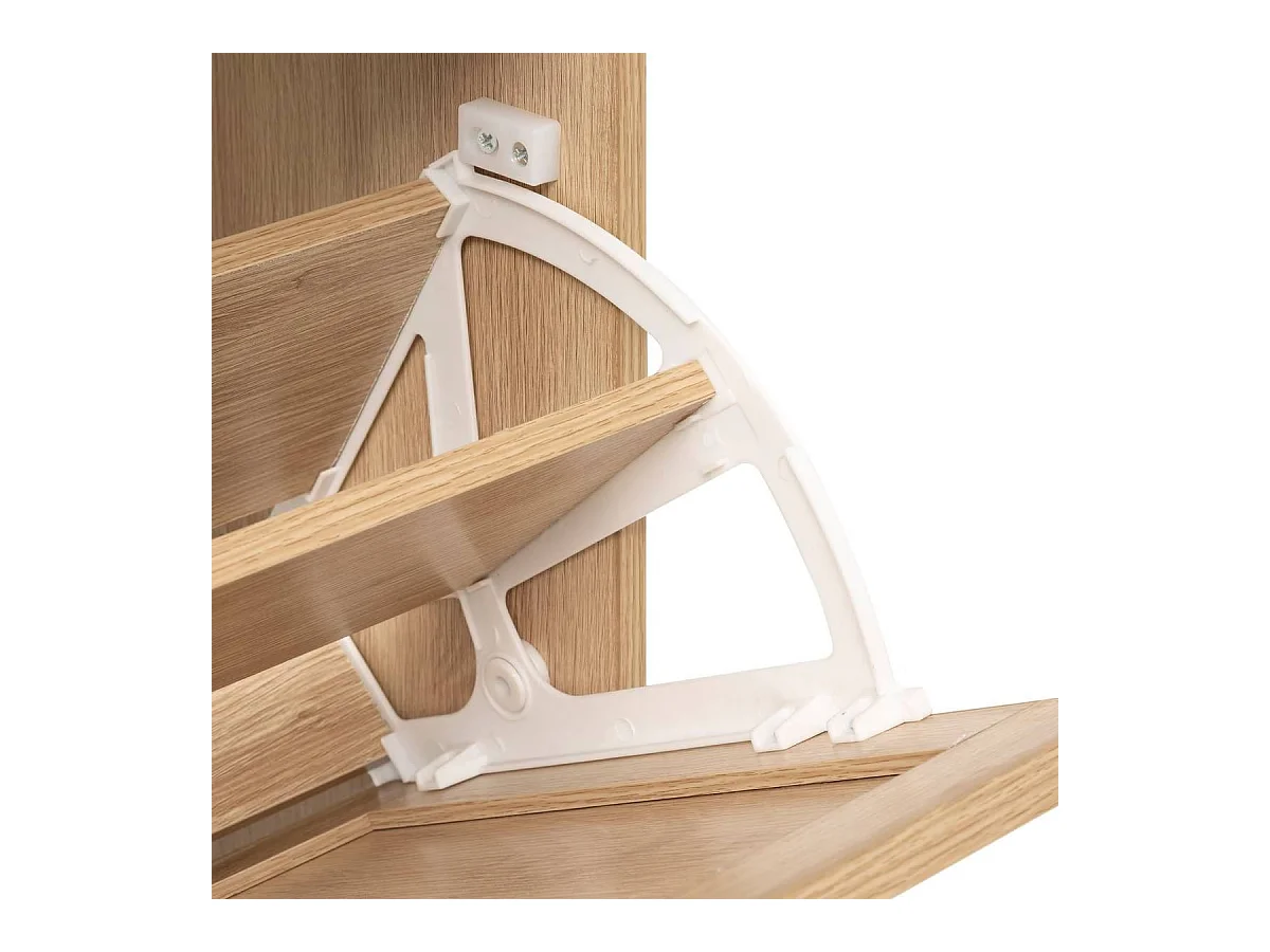 Meuble colonne à chaussures 3 tiroirs 18 paires - Longueur 60 x Profondeur 24 x Hauteur 113 cm