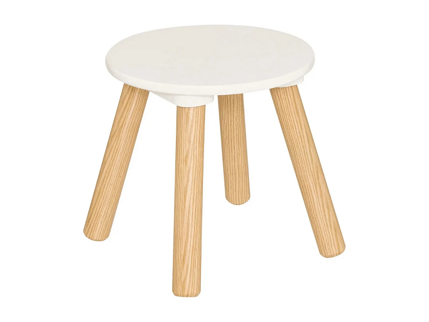 Coiffeuse enfant avec miroir et tabouret Blanc - Longueur 60,7 x Profondeur 42 x Hauteur 89,2 cm