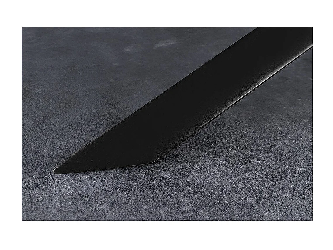 Table de salle à manger AERIS – Ovale 280 cm – Plateau céramique effet marbre blanc – Pieds métal – Style chic