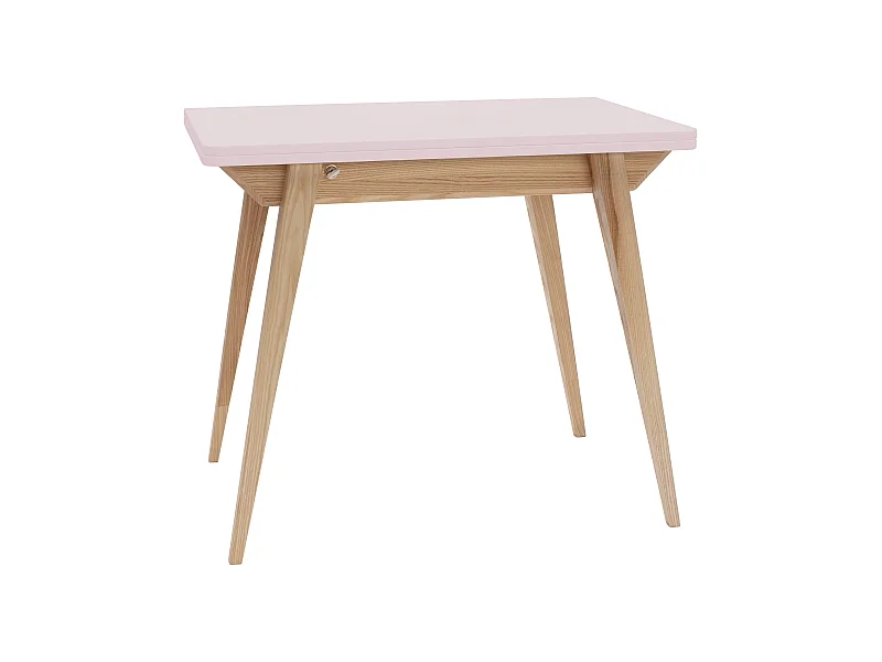 Mesa de jantar extensível 90x65cm Envelope Rosa Pó