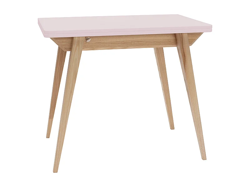 Table à manger extensible 90x65 Envelope Rose Poudré