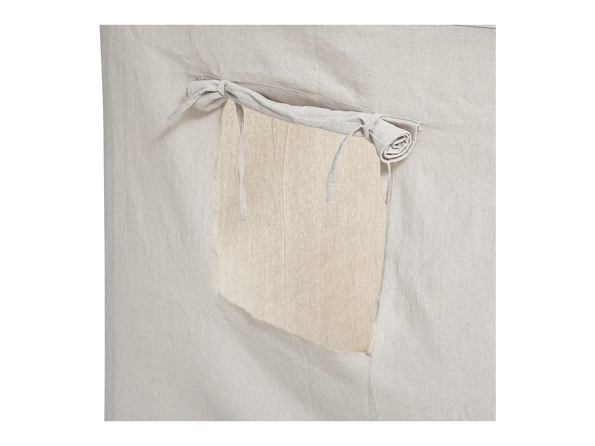 Maison Déco Enfant "Pin & Toile" 116cm Beige