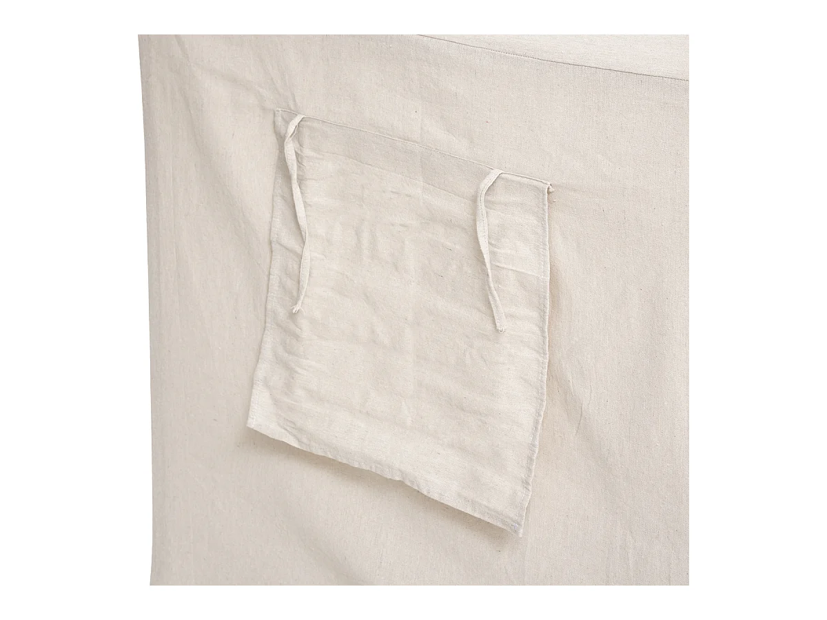 Maison Déco Enfant "Pin & Toile" 116cm Beige