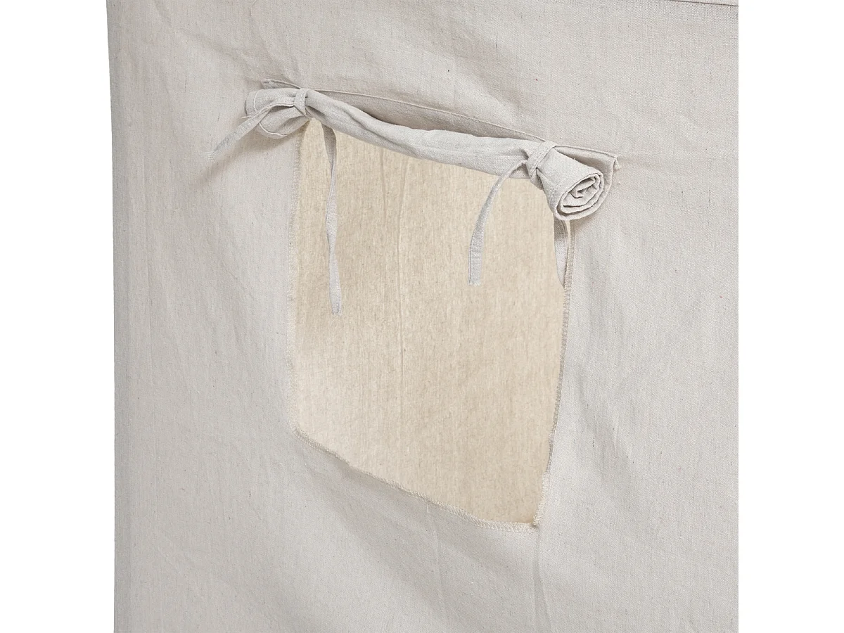 Maison Déco Enfant "Pin & Toile" 116cm Beige
