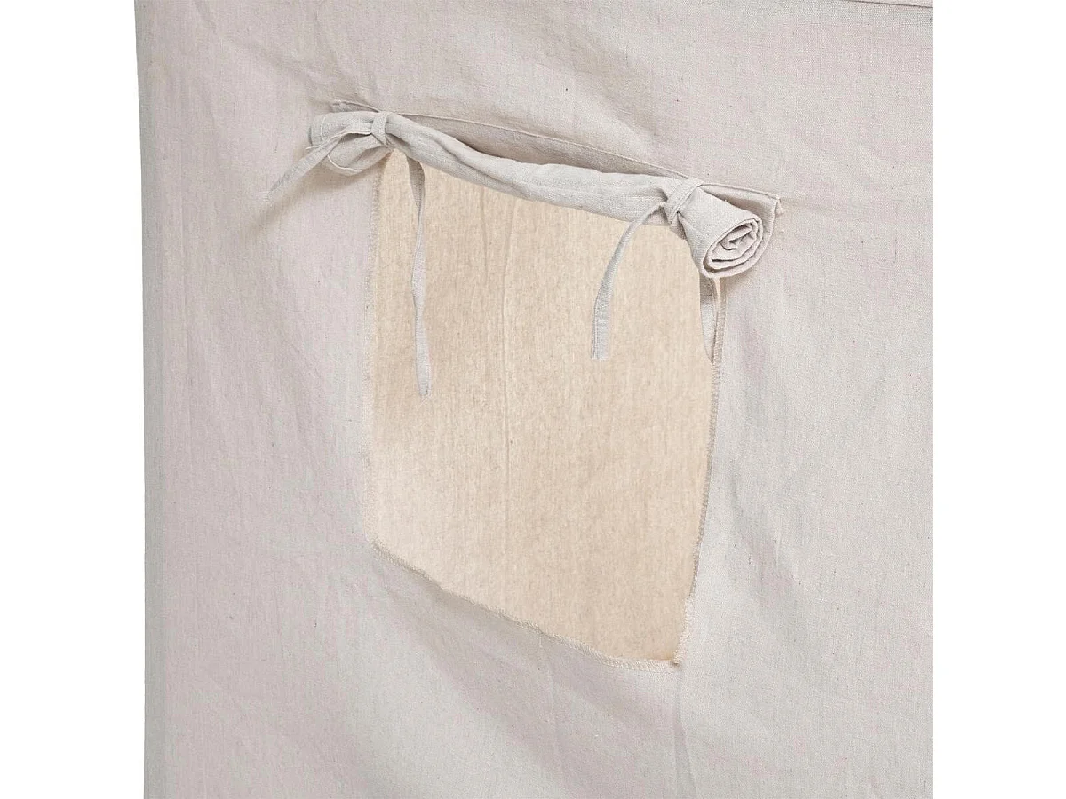 Maison Déco Enfant "Pin & Toile" 116cm Beige