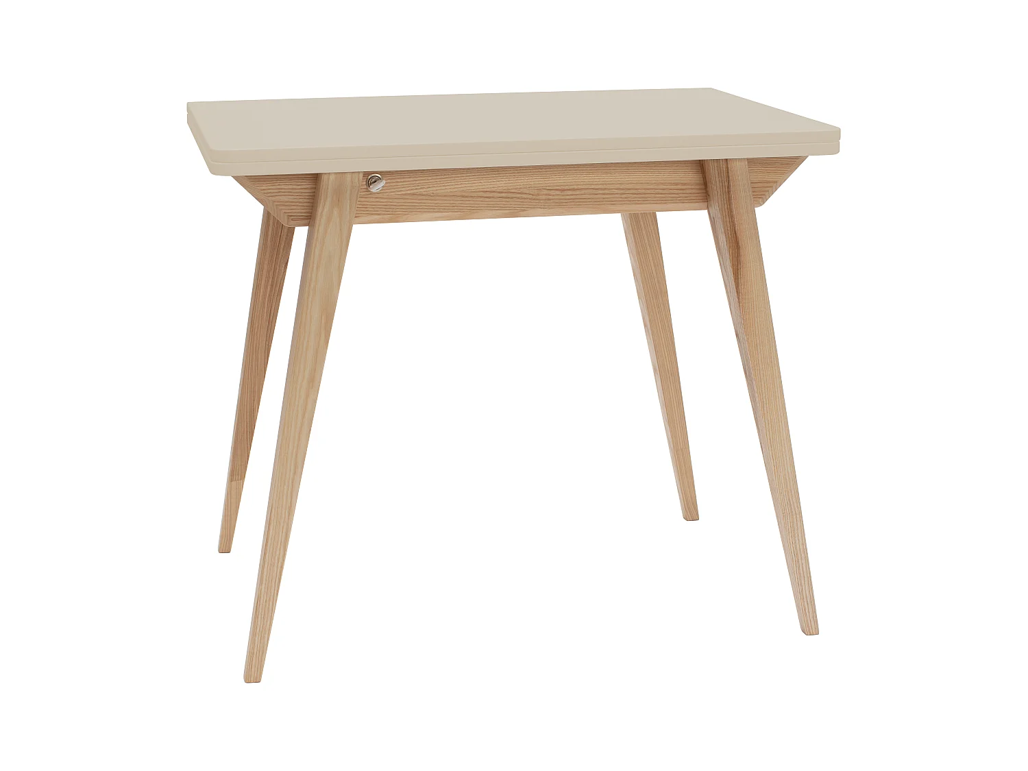 Table à manger extensible 90x65 Envelope Blanc Craie