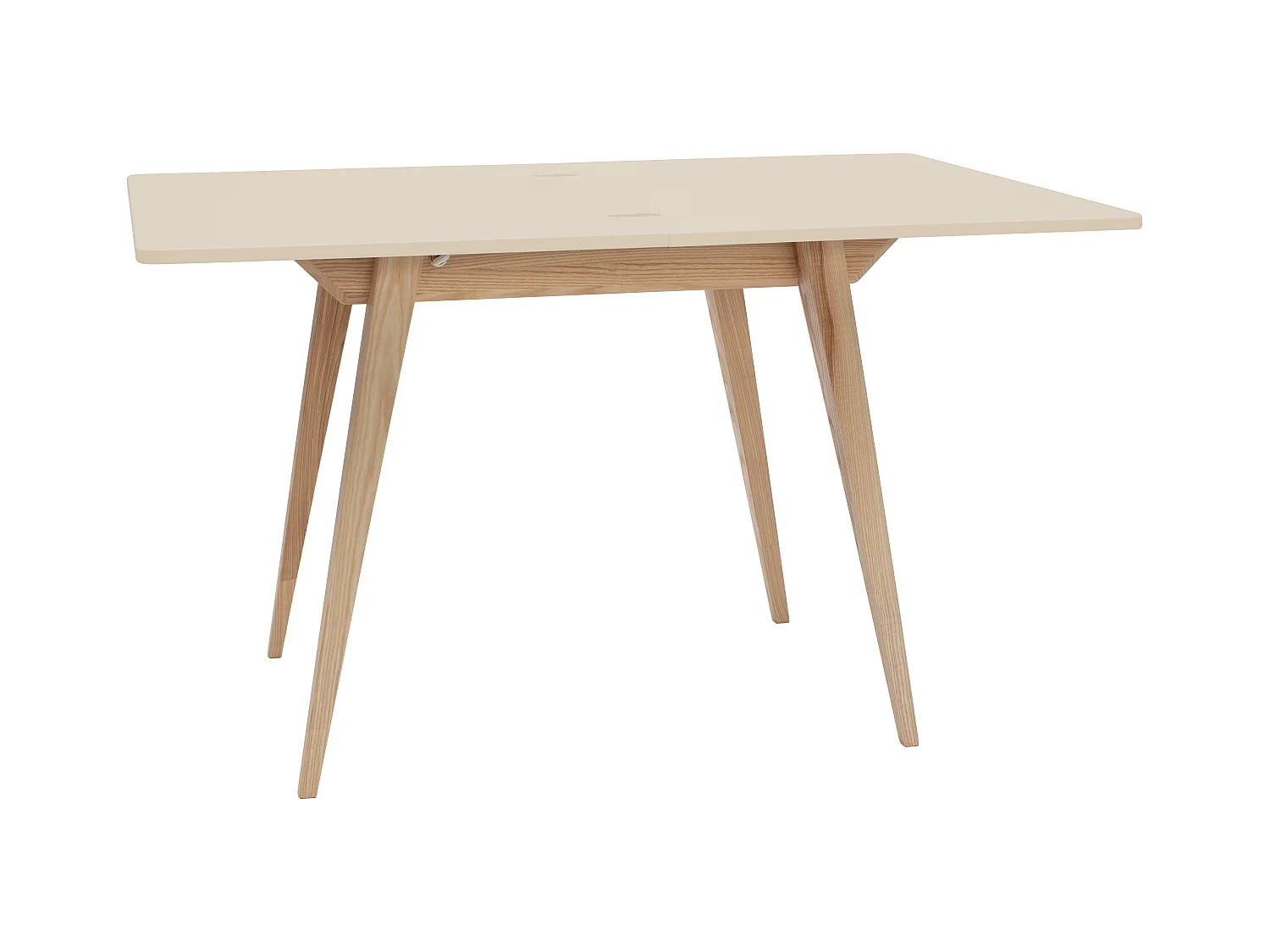 Table à manger extensible 90x65 Envelope Blanc Craie