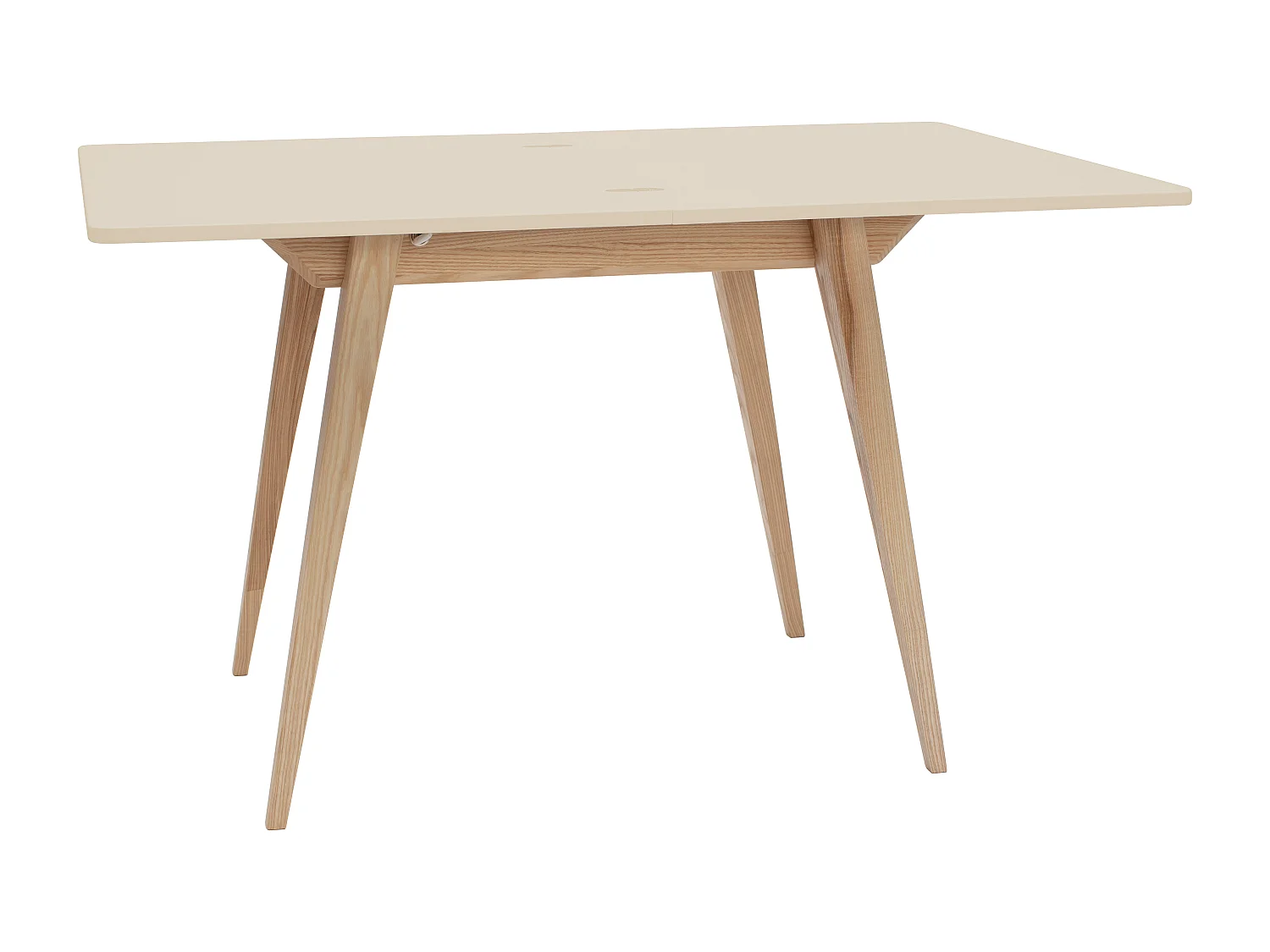 Ausziehbarer Esstisch 90x65 cm Envelope Perlweiß