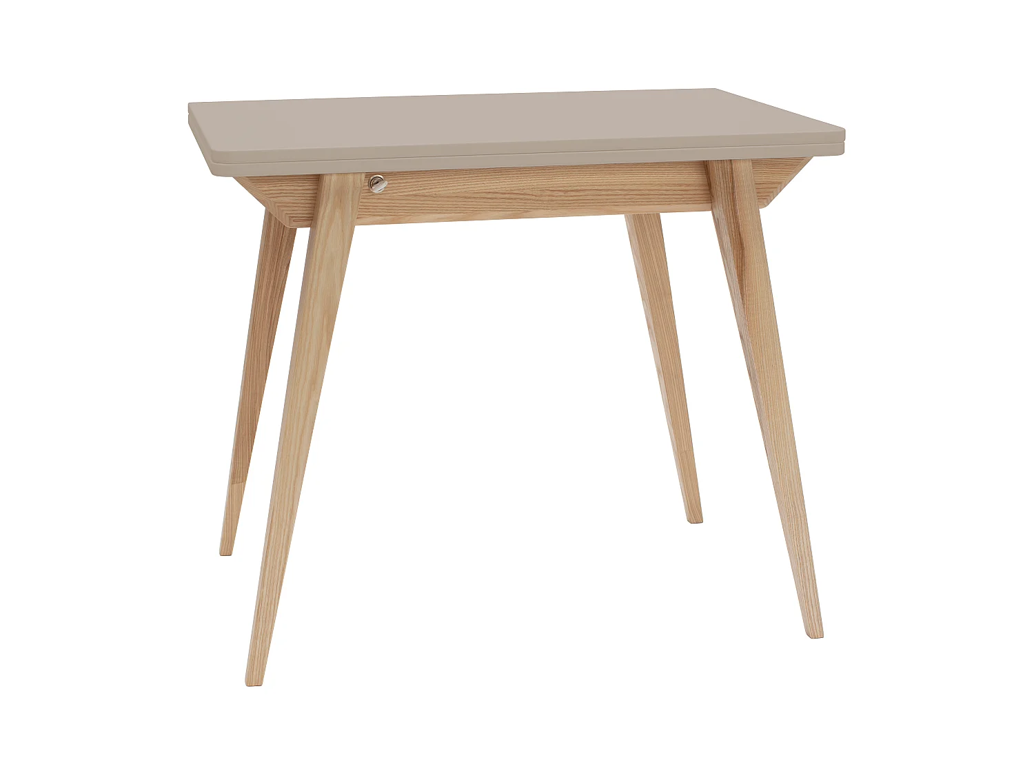 Table à manger extensible 90x65 Envelope Beige Brun