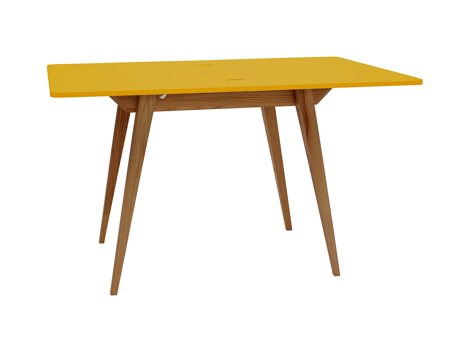 Table à manger extensible 90x65 Envelope Jaune Genët Chêne