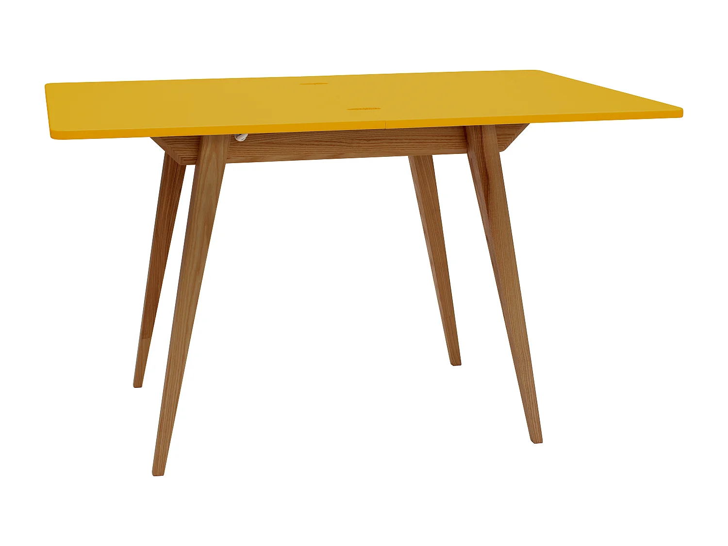 Table à manger extensible 90x65 Envelope Jaune Genët Chêne