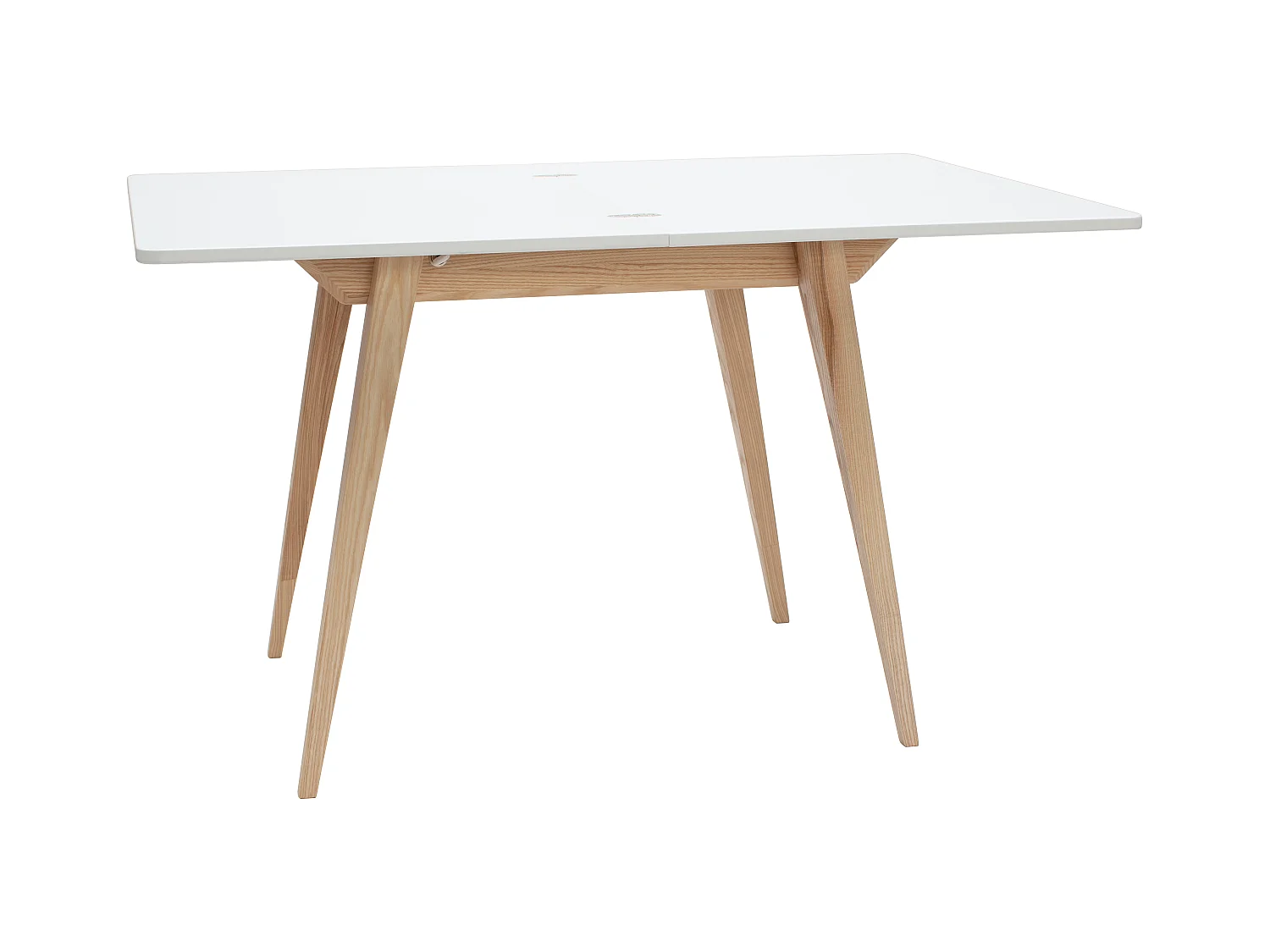 Table à manger extensible 90x65 Envelope Blanc