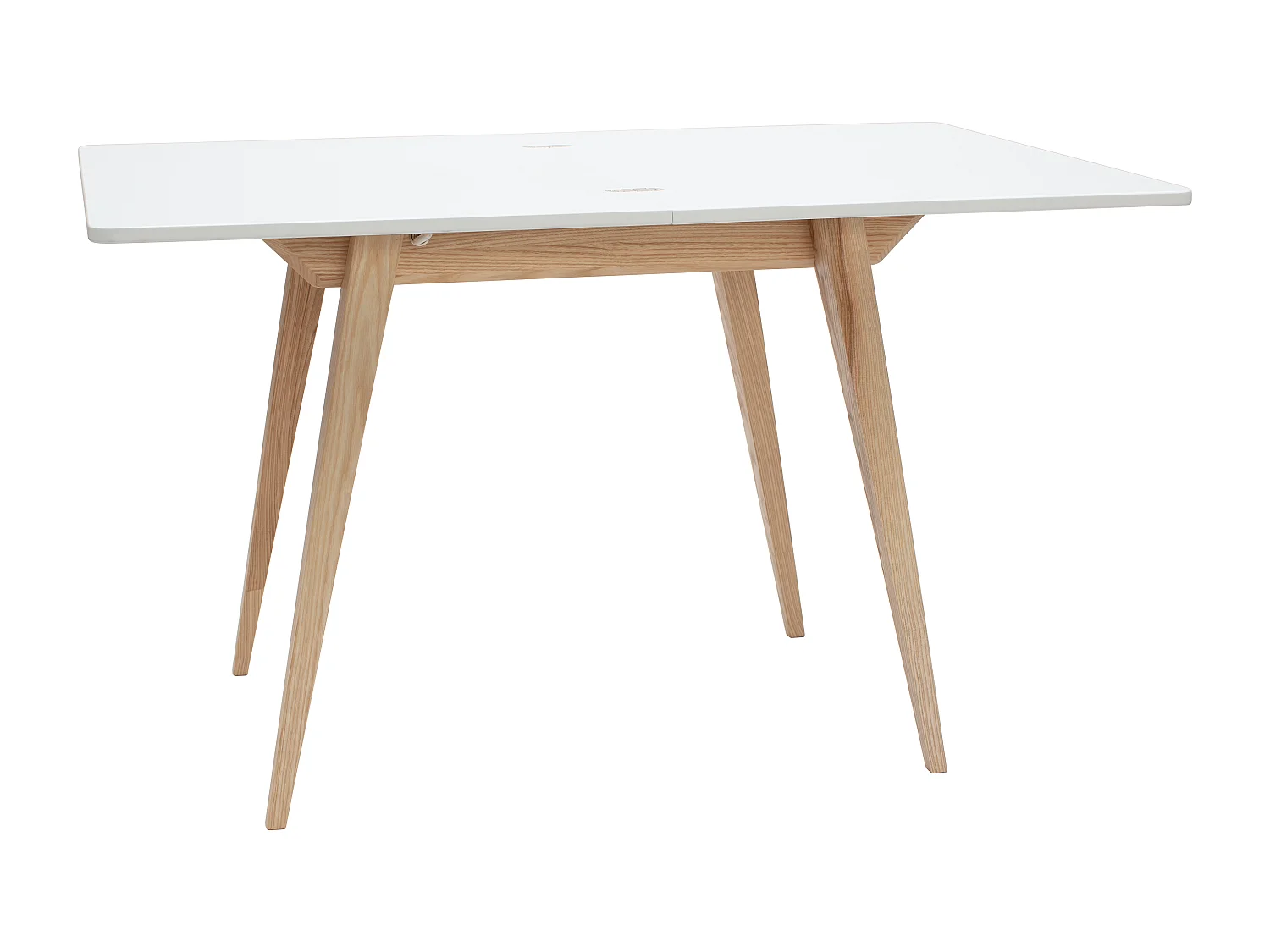 Table à manger extensible 90x65 Envelope Blanc