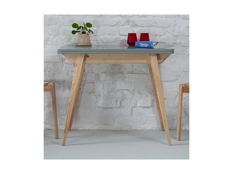 Ausziehbarer Esstisch 90x65 cm Envelope Beton Grau