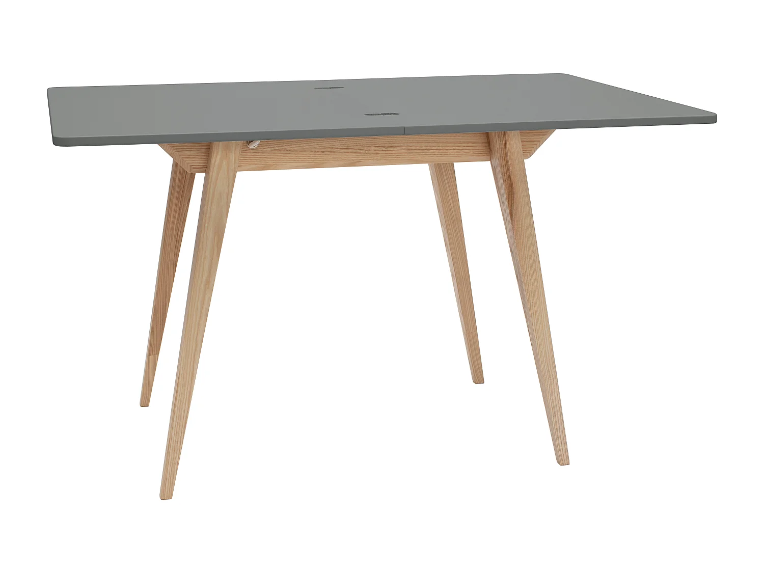 Table à manger extensible 90x65 Envelope Gris Béton