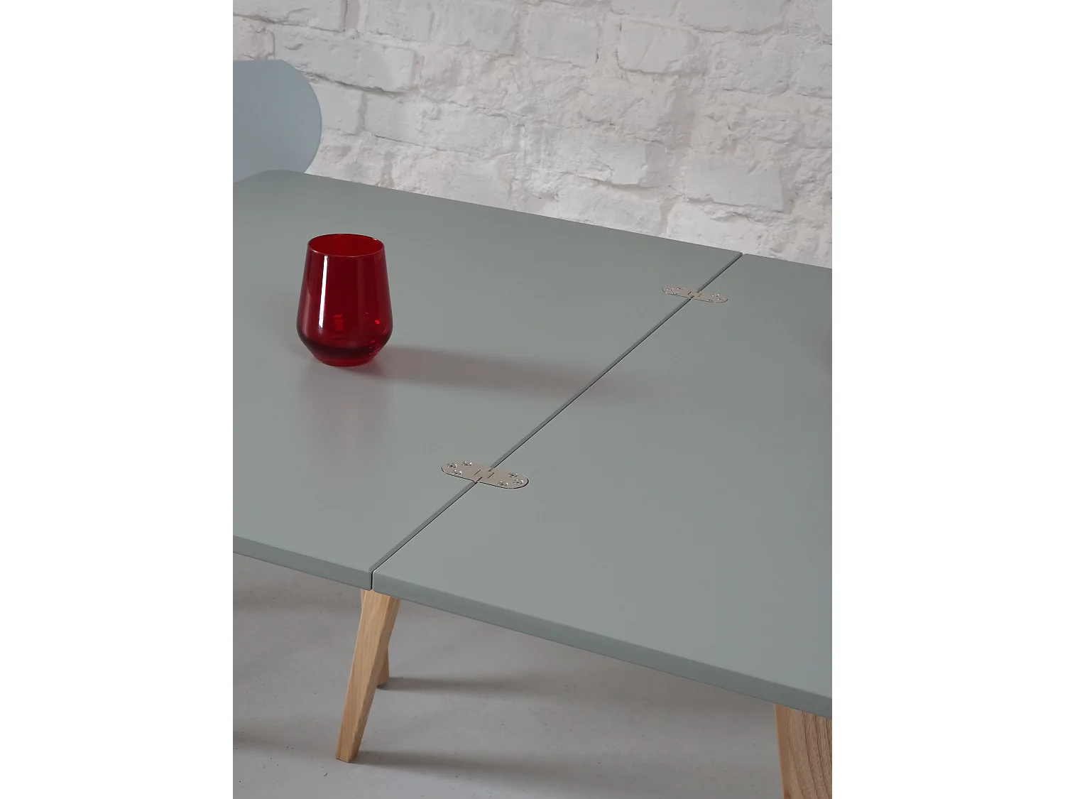 Table à manger extensible 90x65 Envelope Gris Béton