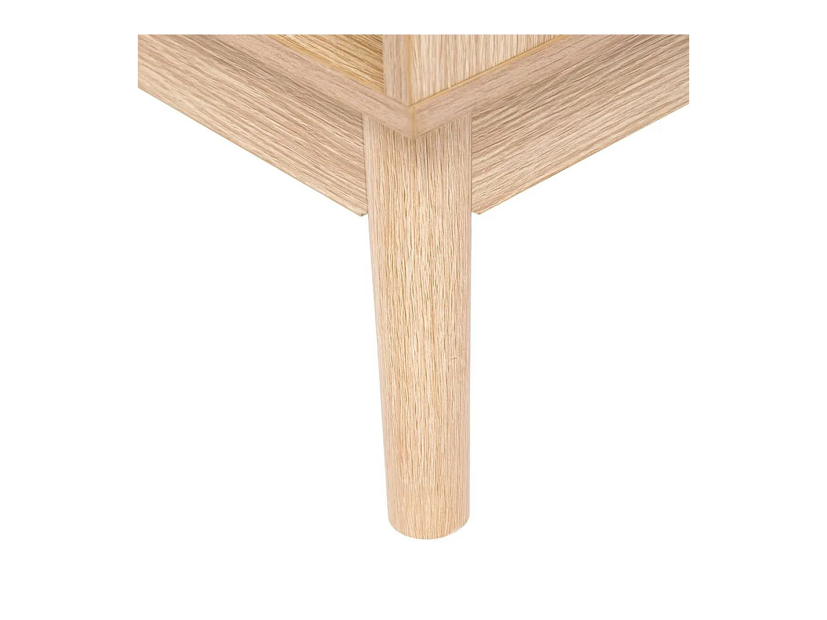 Bibliothèque étagère avec 8 niches coloris effet bois naturel - Longueur 80 x Profondeur 30 x Hauteur 160 cm