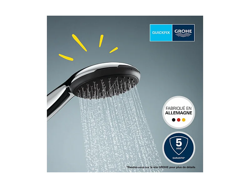 Douchette 2 jets GROHE Vitalio Start 110 Chromé