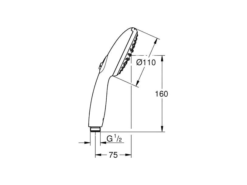 Douchette 2 jets GROHE Vitalio Start 110 Chromé