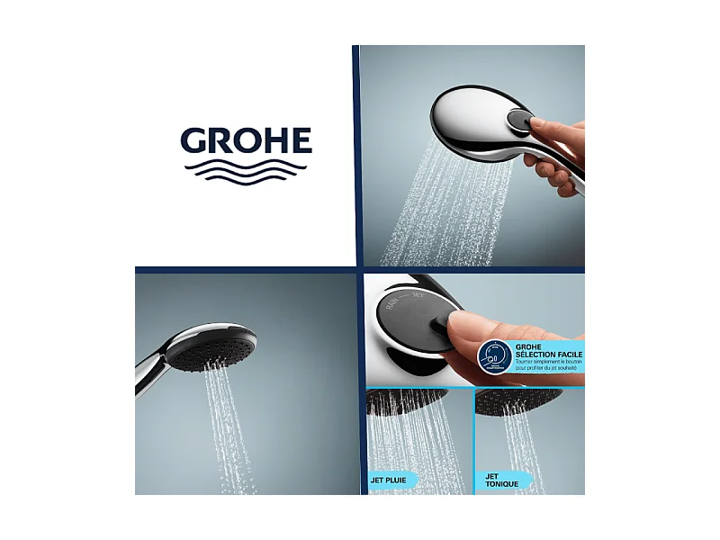 Douchette 2 jets GROHE Vitalio Start 110 Chromé