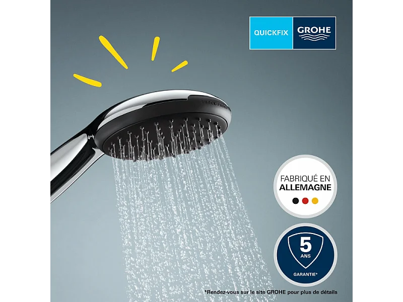 Douchette 2 jets GROHE Vitalio Start 110 Chromé