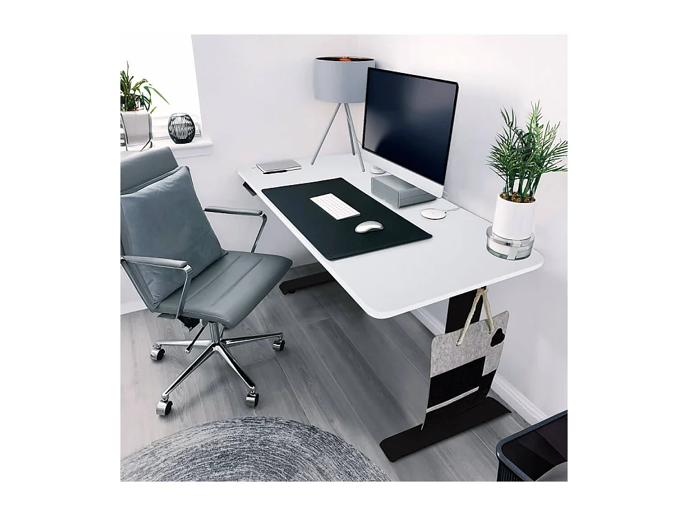 Home Deluxe bureau à hauteur réglable LUMINA noir - blanc