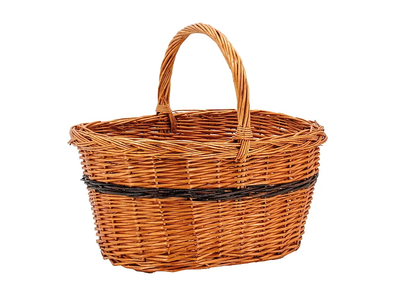 Panier Lucette en osier buff Droit