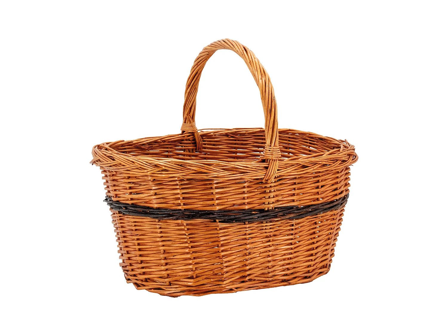 Panier Lucette en osier buff Droit
