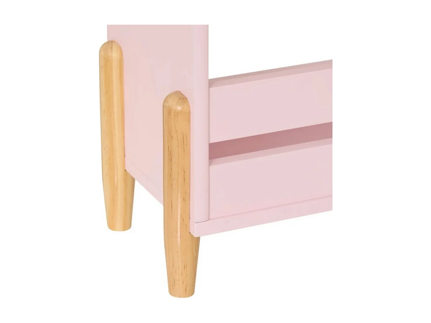 Bibliothèque enfant de 3 étagères coloris Rose - Longueur 61,5 x Largeur 18,5 x Hauteur 100 cm