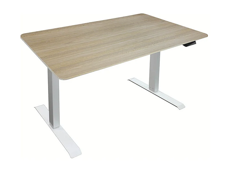 Home Deluxe bureau à hauteur réglable LUMINA blanc - marron