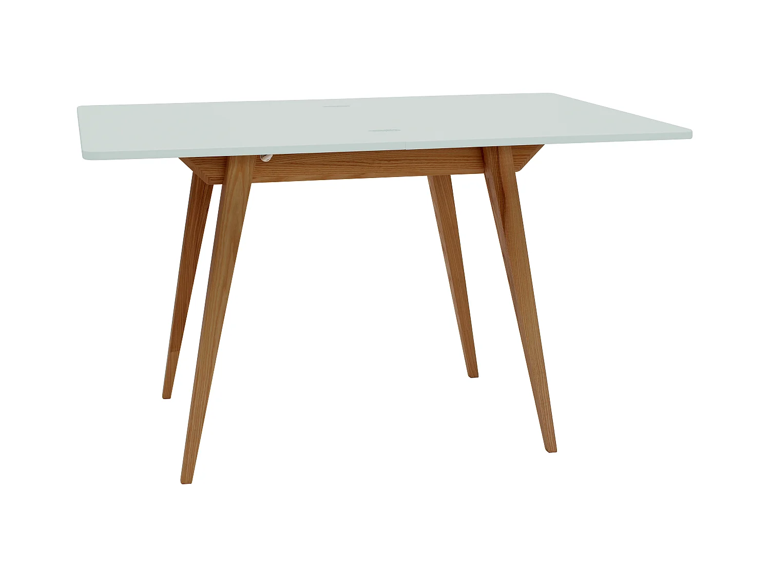 Table à manger extensible 90x65 Envelope Menthe Éphémère Chêne