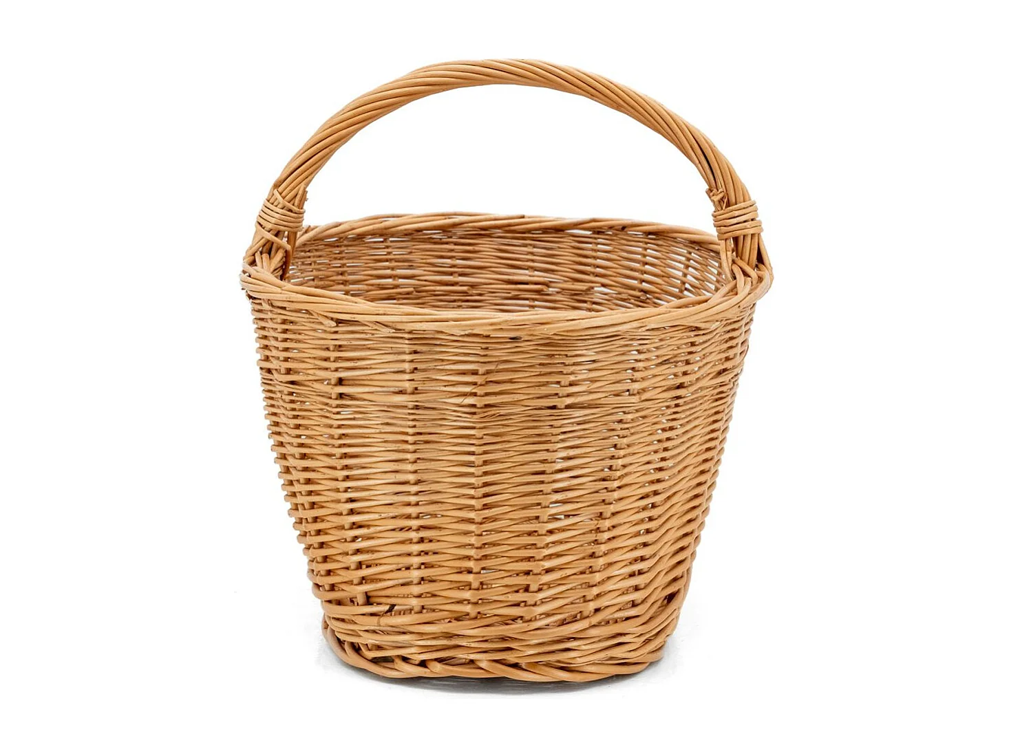 Panier crocane en osier buff