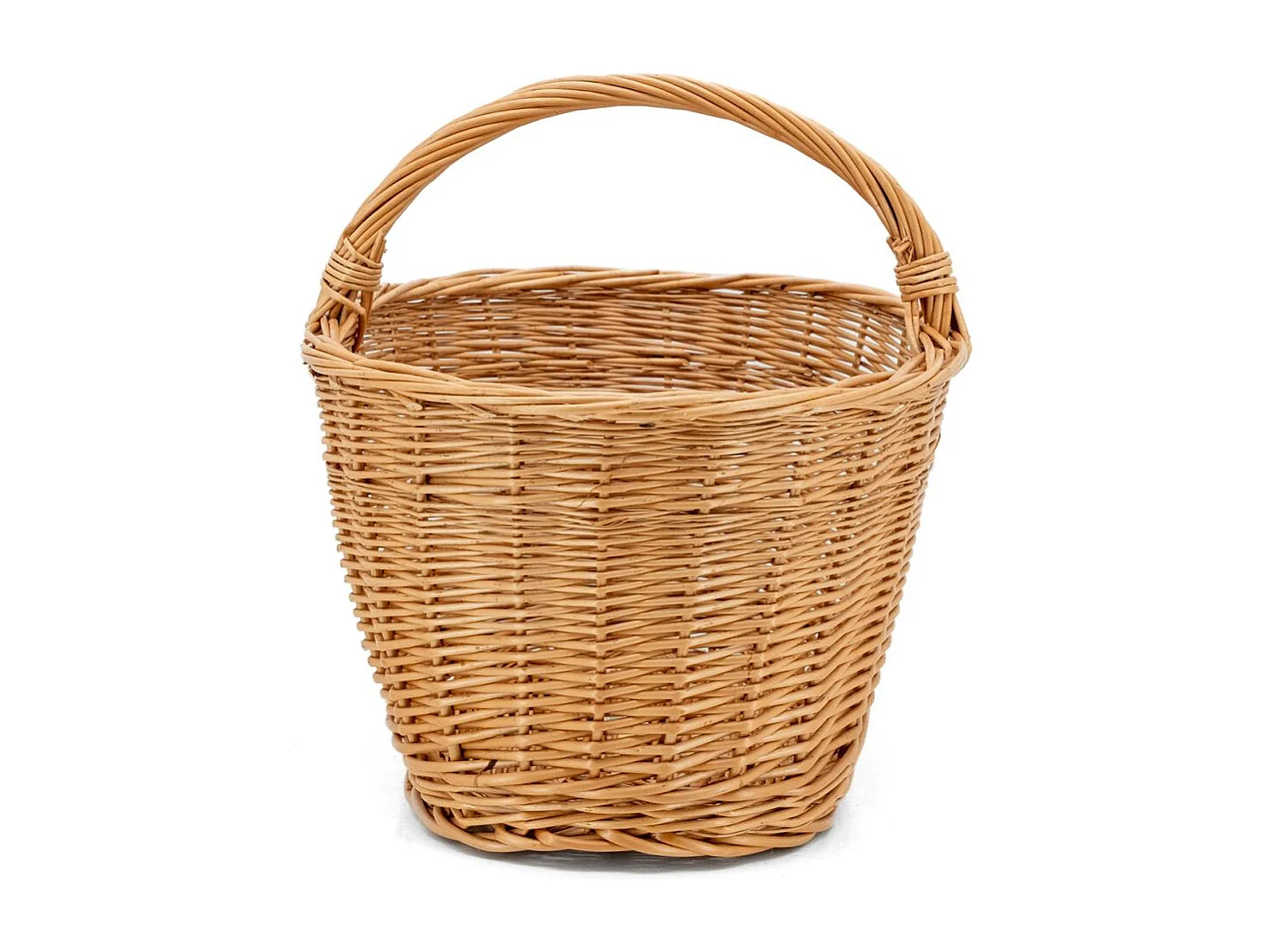 Panier crocane en osier buff