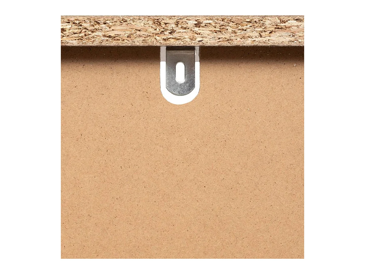 Bibliothèque de 2 portes coulissantes et 8 niches coloris marron - Longueur 80 x largeur 30 x Hauteur 159,5 cm