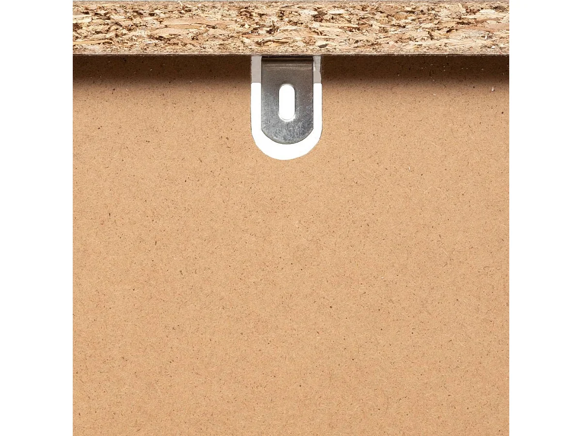 Bibliothèque de 2 portes coulissantes et 8 niches coloris marron - Longueur 80 x largeur 30 x Hauteur 159,5 cm