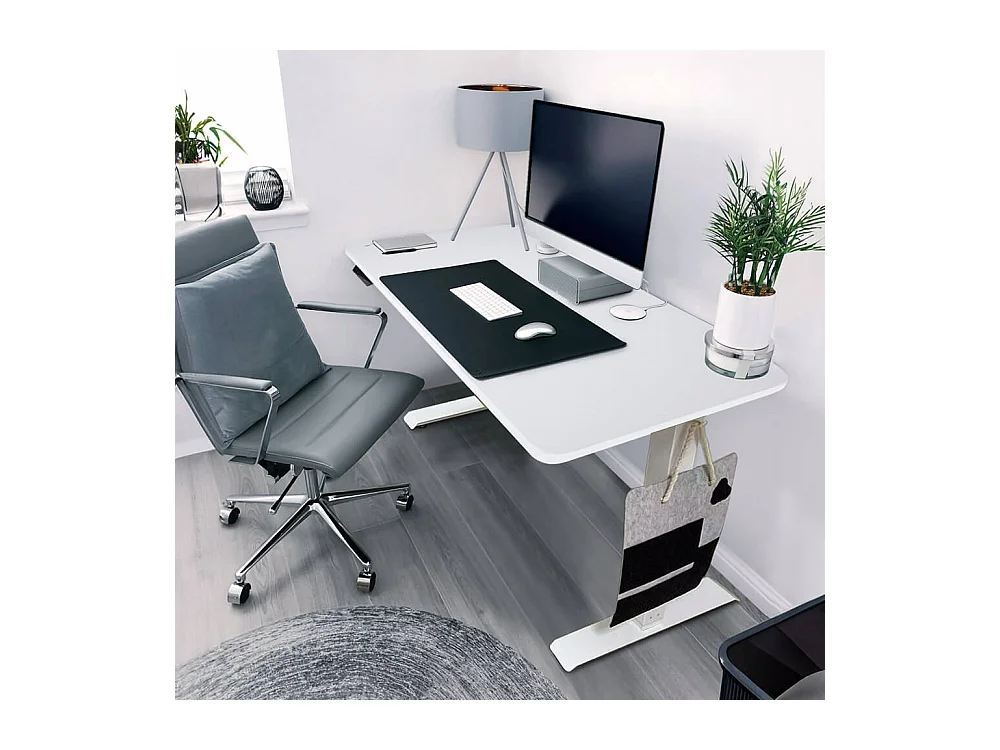 Home Deluxe bureau à hauteur réglable LUMINA blanc